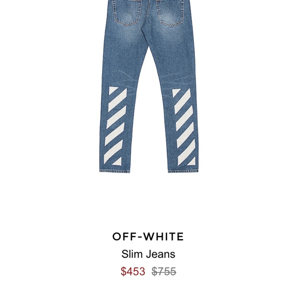 Off white jeans